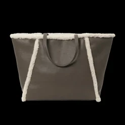 Outlet Day Faux Shearling Tote, Dame Shoppere
