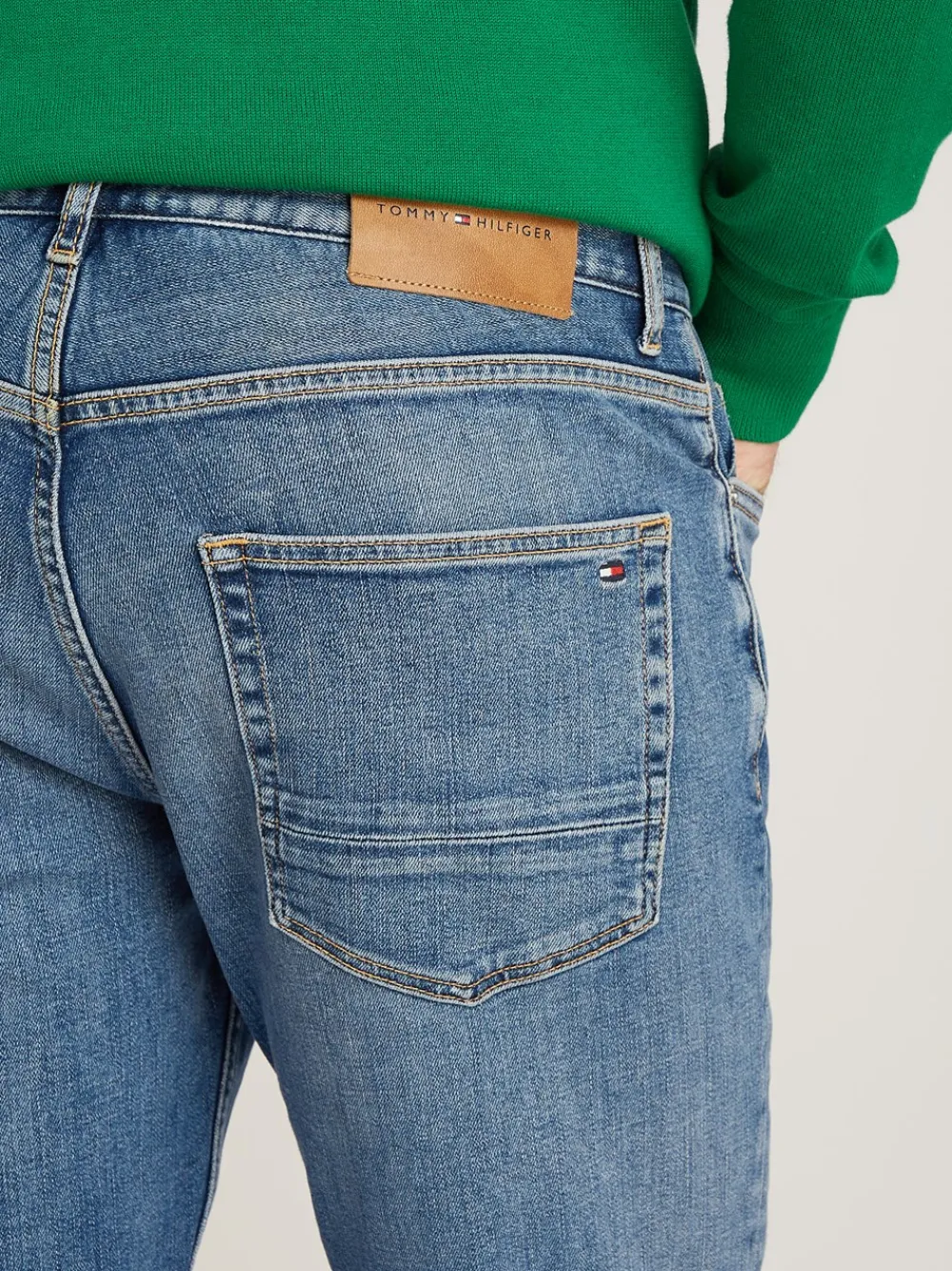 Tommy Hilfiger Denton Faded Straight Leg Jeans, , W33/L34- Jeans
