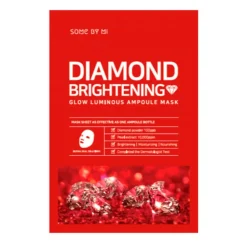 Diamond Brightening Glow Luminous Ampoule Mask, 1 stk Hudpleje
