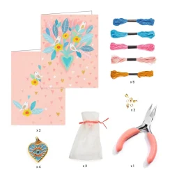 Djeco Dig & Mig Venskab Og Hjerter DIY Kit-Børn Kreativ Leg