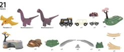 Hot Dinosaur Togbanesæt Børn Tog, Biler & Skibe