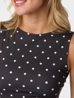 Discount Ditty Jersey Dot Top, , 40 Dame T-Shirts & Toppe