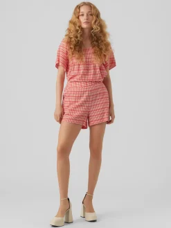 Vero Moda Dixie Højtaljede Shorts, , L-Dame Shorts