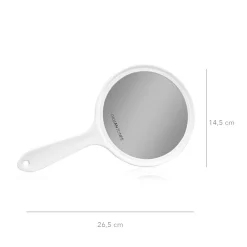 New Dobbelt-Sidet Håndspejl, Hvidt Makeupspejle