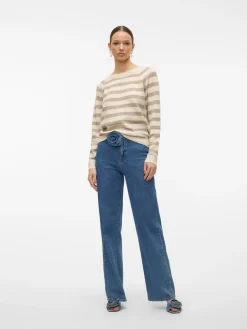 Clearance Doffy LS Striktrøje, , M Dame Strik & Sweatshirts