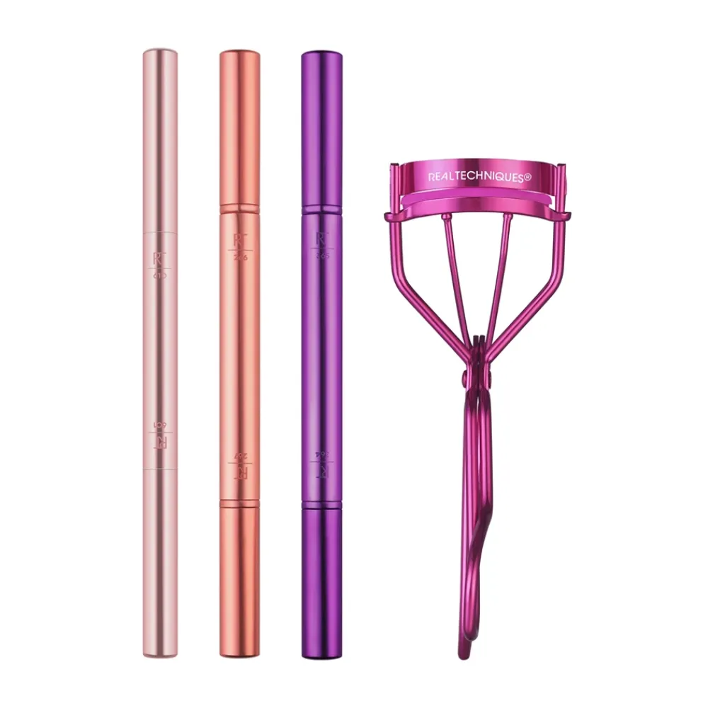Real Techniques Double Time Brush + Lash Makeupbørstesæt- Makeupbørster|Makeup
