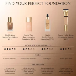 New Double Wear Stay-In-Place SPF 10 Foundation, Ansigt