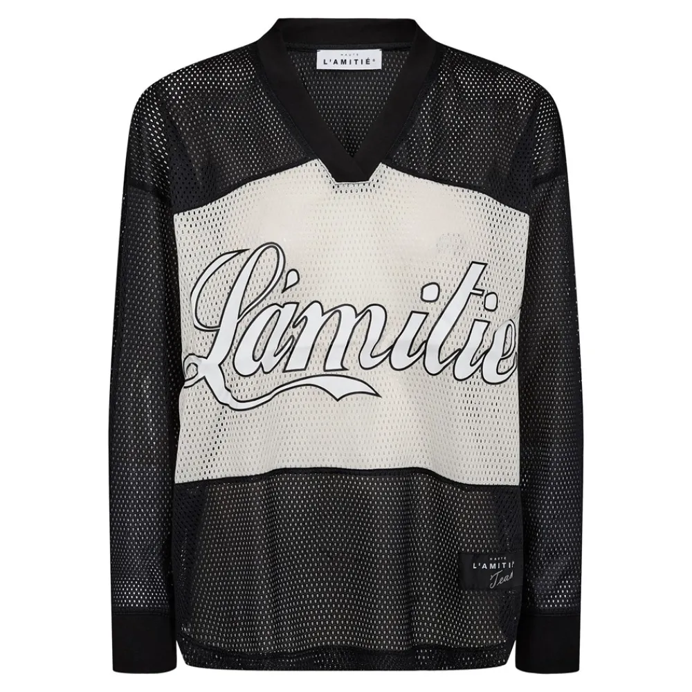 Haute L’Amitié Drift Mix Logo Bluse, , L-Dame Bluser & Skjorter