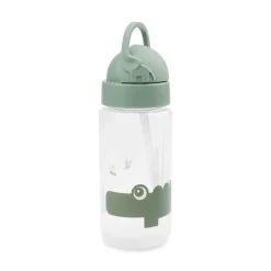 Done by Deer Drikkedunk M. Sugerør, Croco, Grøn, 350 ml-Børn Drikkedunke & Termoflasker|Drikkedunke & Madkasser