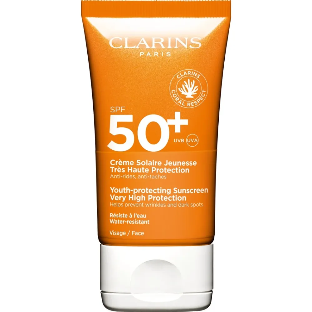 Clarins Dry Touch Sun Care Ansigtscreme, SPF 50, 50 ml- Solbeskyttelse