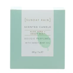 Sunday Rain Duftlys, Aloe Vera & Sweet Mint- Duft Til Hjemmet|Duft Til Hjemmet