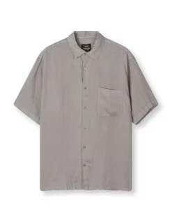 Outlet Dyed Linen Victor Skjorte, , XXL Skjorter