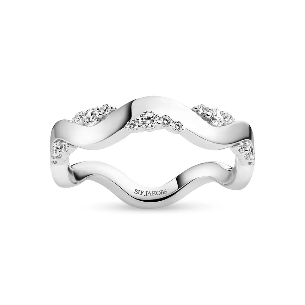 Sif Jakobs Jewellery Ellera Waves Altro Ring, , 58-Dame Ringe