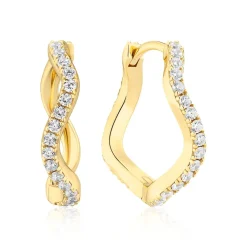 Sif Jakobs Jewellery Ellera Waves Grande Øreringe,-Dame Øreringe