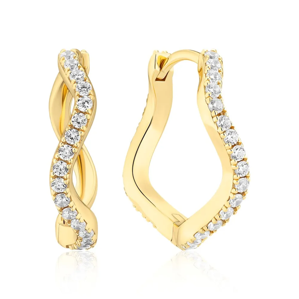 Sif Jakobs Jewellery Ellera Waves Grande Øreringe,-Dame Øreringe
