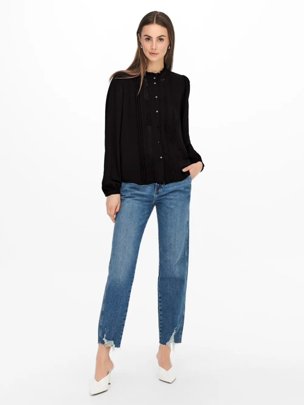 Ellis Lace Bluse, , 38 Dame Bluser & Skjorter