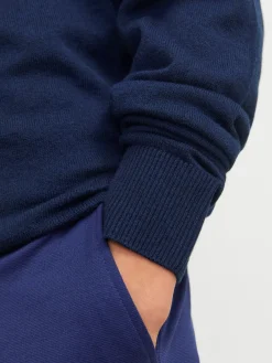 Outlet Emil Half Zip Striktrøje, , 164 cm Børn Strik & Sweatshirts
