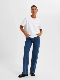 Selected Women Essential Boxy T-shirt, , M-Dame T-Shirts & Toppe
