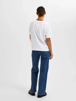 Selected Women Essential Boxy T-shirt, , M-Dame T-Shirts & Toppe
