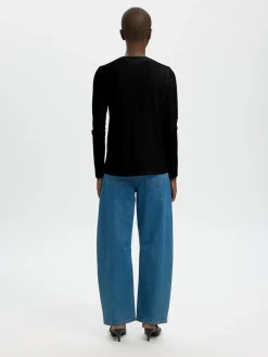 Selected Women Essential Langærmet T-shirt, , M-Dame T-Shirts & Toppe