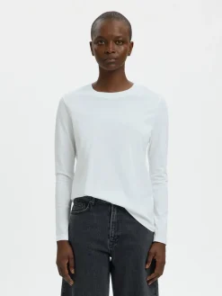 Clearance Essential Langærmet T-shirt, , L Dame T-Shirts & Toppe