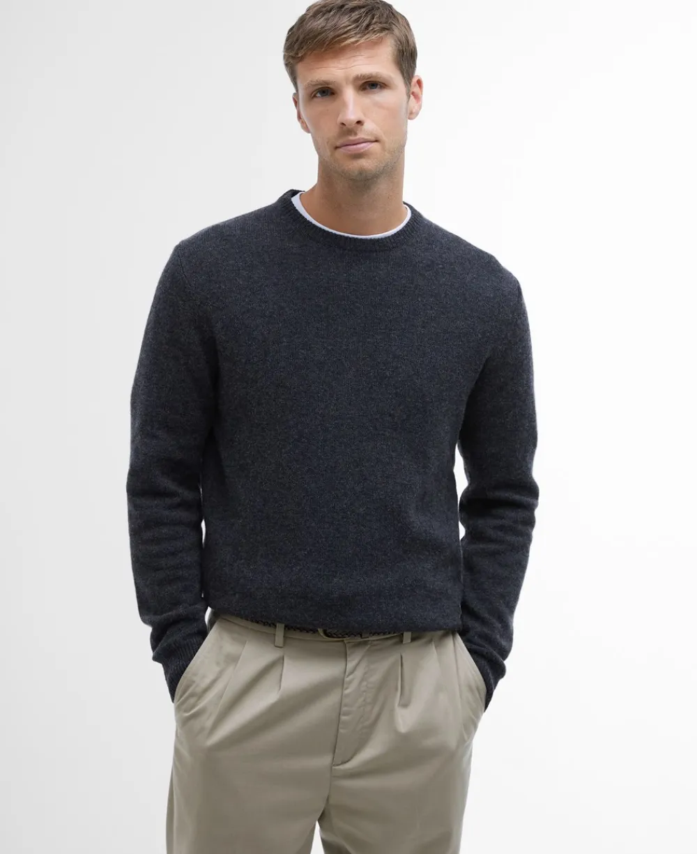 Barbour Essential Patch Crew Striktrøje, , L- Strik