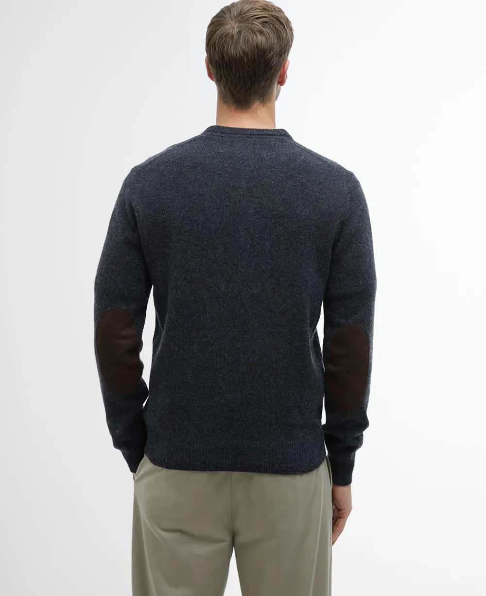 Barbour Essential Patch Crew Striktrøje, , L- Strik