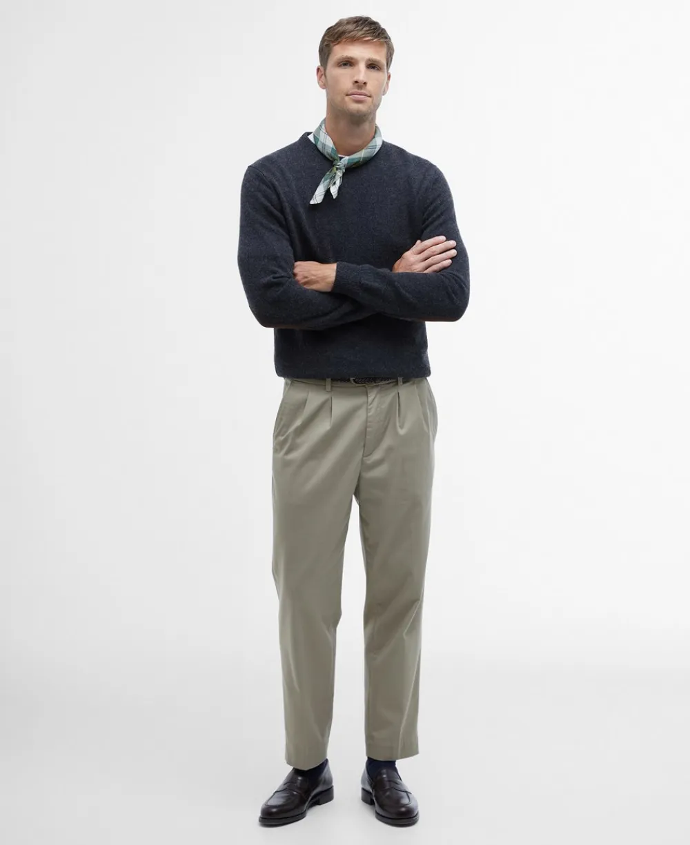 Barbour Essential Patch Crew Striktrøje, , L- Strik