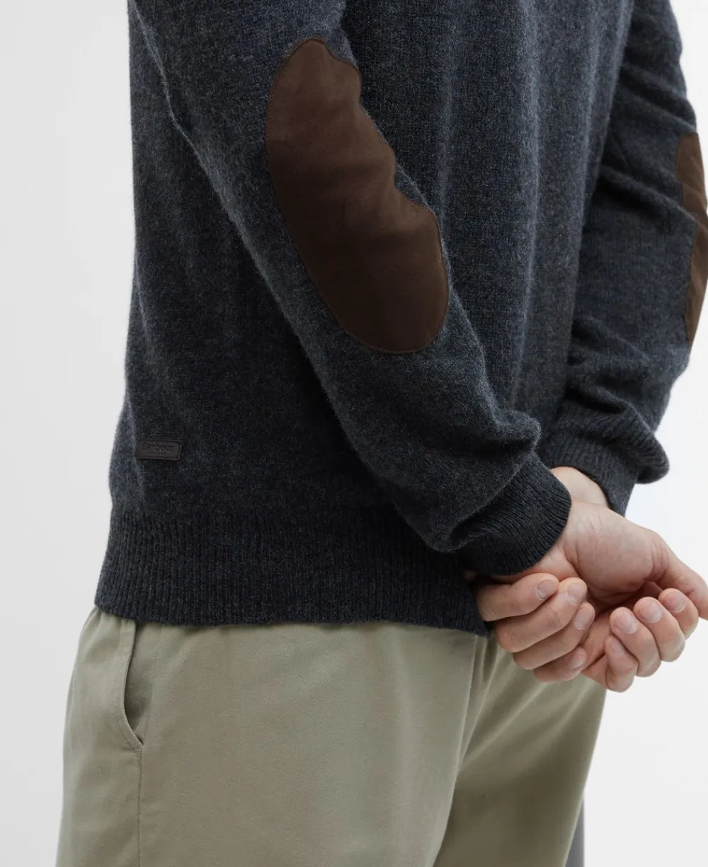 Barbour Essential Patch Crew Striktrøje, , L- Strik