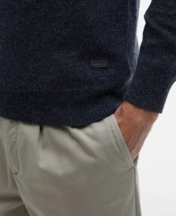 Barbour Essential Patch Crew Striktrøje, , L- Strik