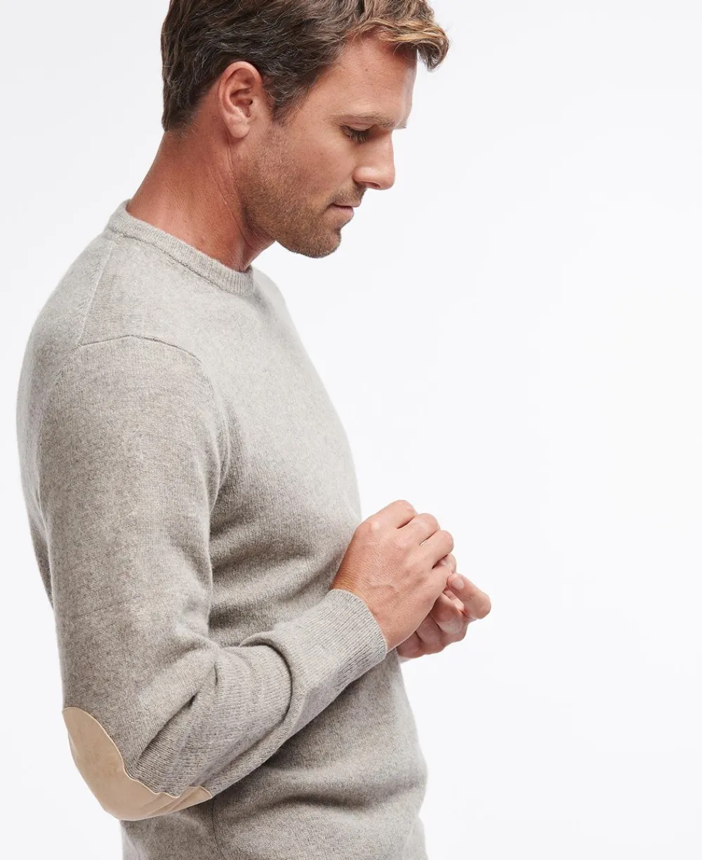 Outlet Essential Patch Crew Striktrøje, , XL Strik