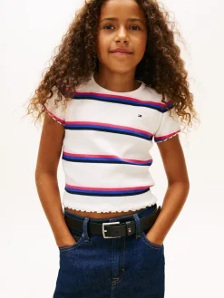 Tommy Hilfiger Essential Rib T-shirt, , 152 cm-Børn T-Shirts & Toppe