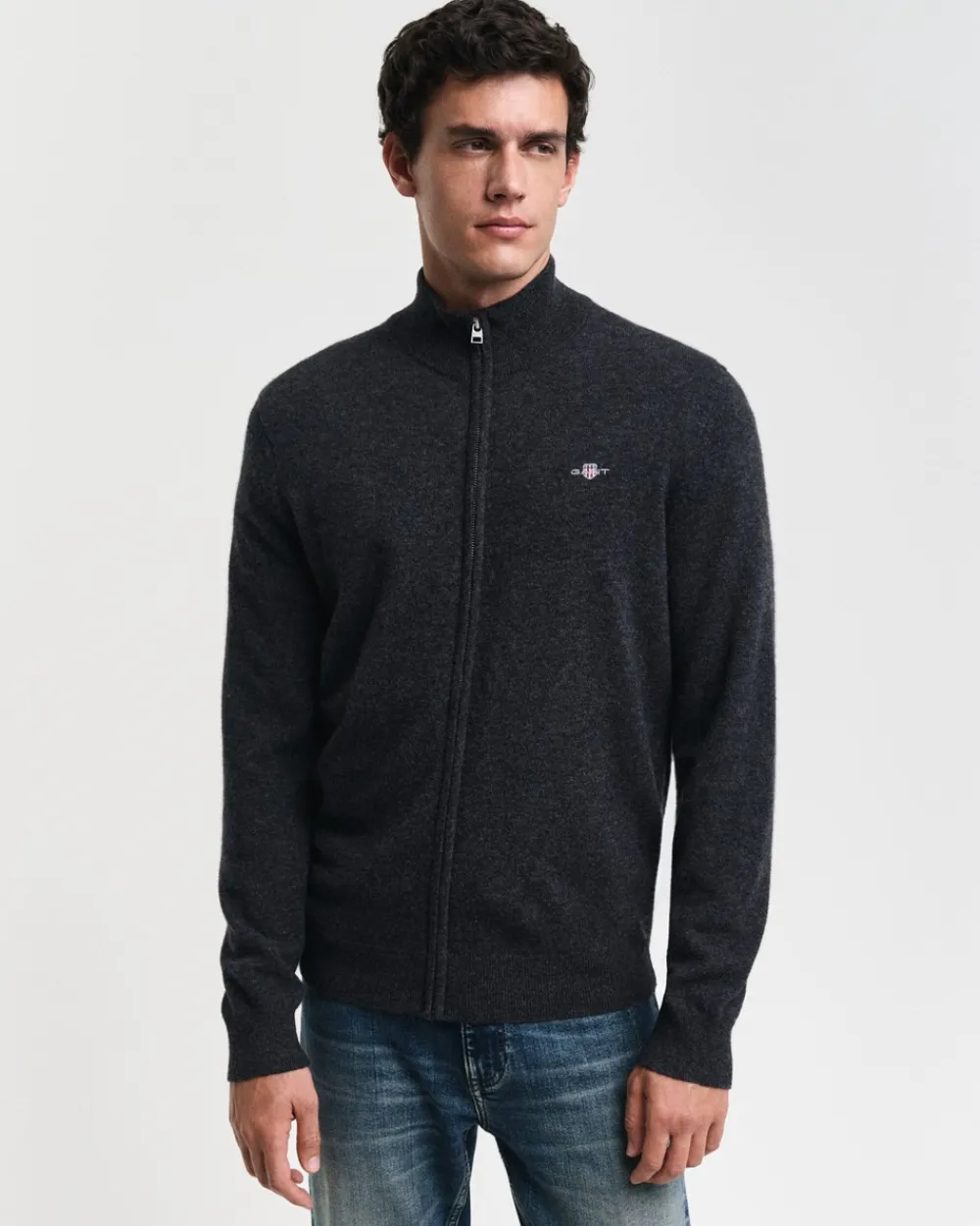 Outlet Extrafine Lambswool Zip Cardigan, , XXL Cardigans