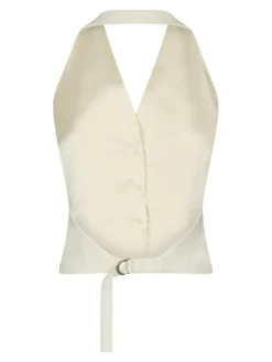 Neo Noir Ezza Structure Halterneck Vest, , 40-Dame Veste