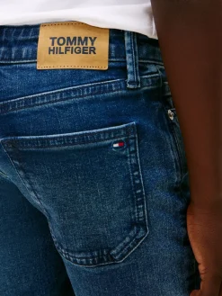 Tommy Hilfiger Faded Straight Leg Jeans, , 164 cm-Børn Jeans