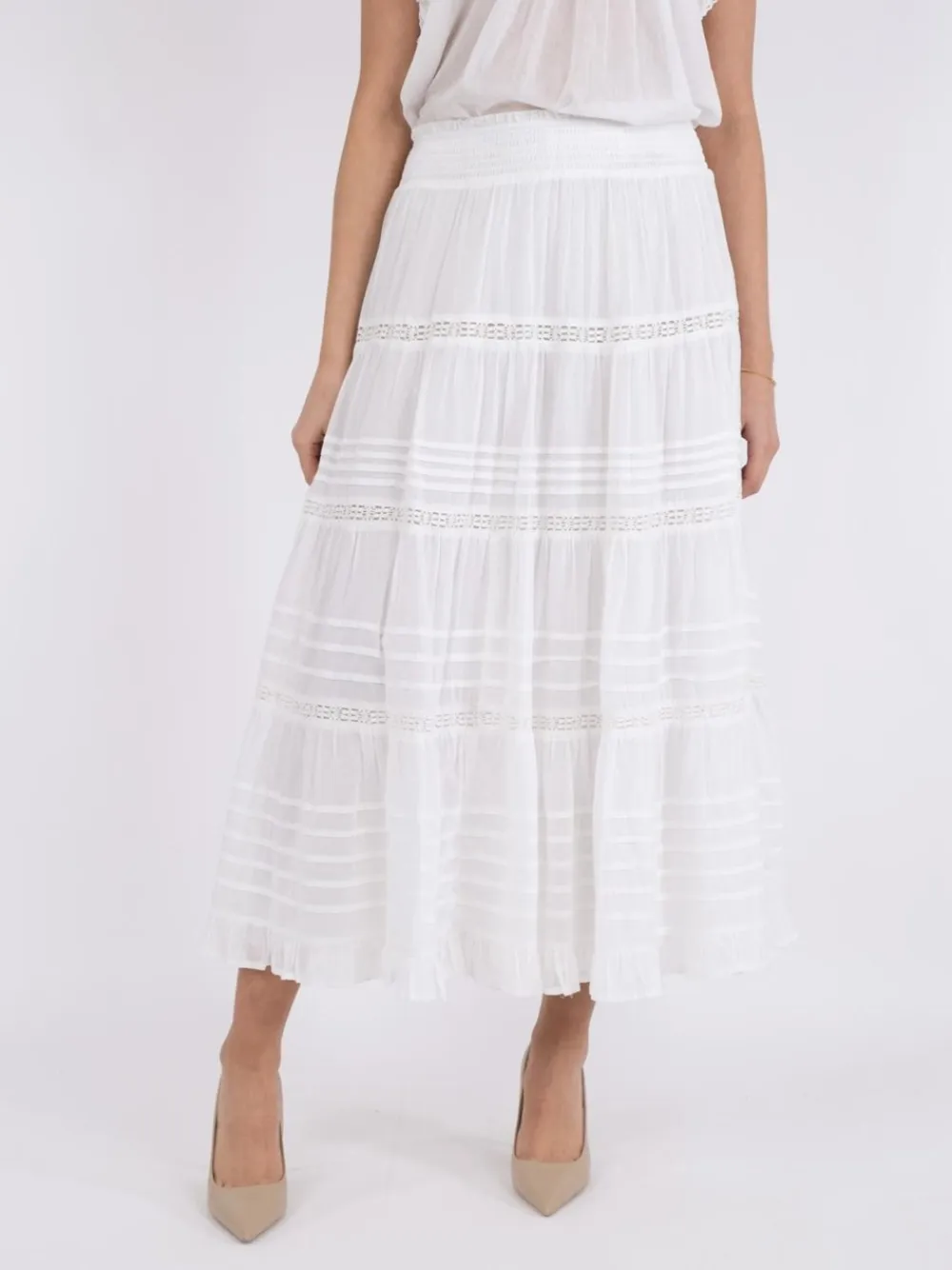 Felicia S Voile Nederdel, , 36 Dame Nederdele
