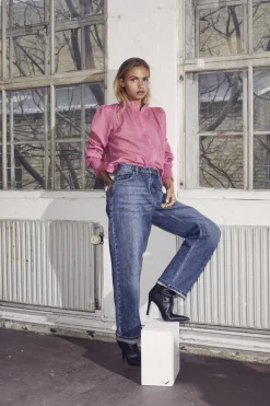 Hot Femme Hip Jeans, , XL Dame Jeans
