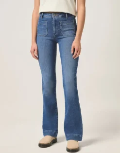 Wrangler Flare Jeans, , W32/L32-Dame Jeans