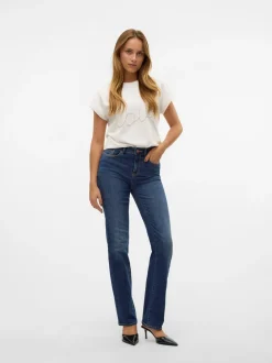 Outlet Flash Straight Jeans, , M/L32 Dame Jeans