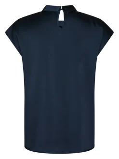Neo Noir Fleur Drapy Satin Bluse, , 38-Dame Bluser & Skjorter