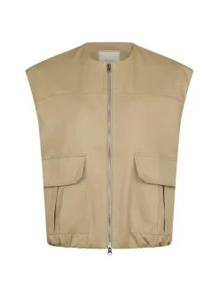 Neo Noir Flo Balloon Twill Vest, , 40-Dame Veste