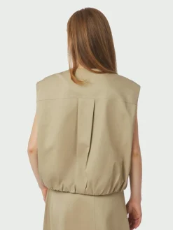Neo Noir Flo Balloon Twill Vest, , 40-Dame Veste