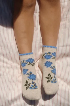 New Flower And Cherry Jacquard 2-pak Strømper, , 29-32 Børn Sokker & Strømper