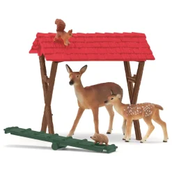 Schleich Fodring Af Skovens Dyr-Børn Legetøjsfigurer & Klodser