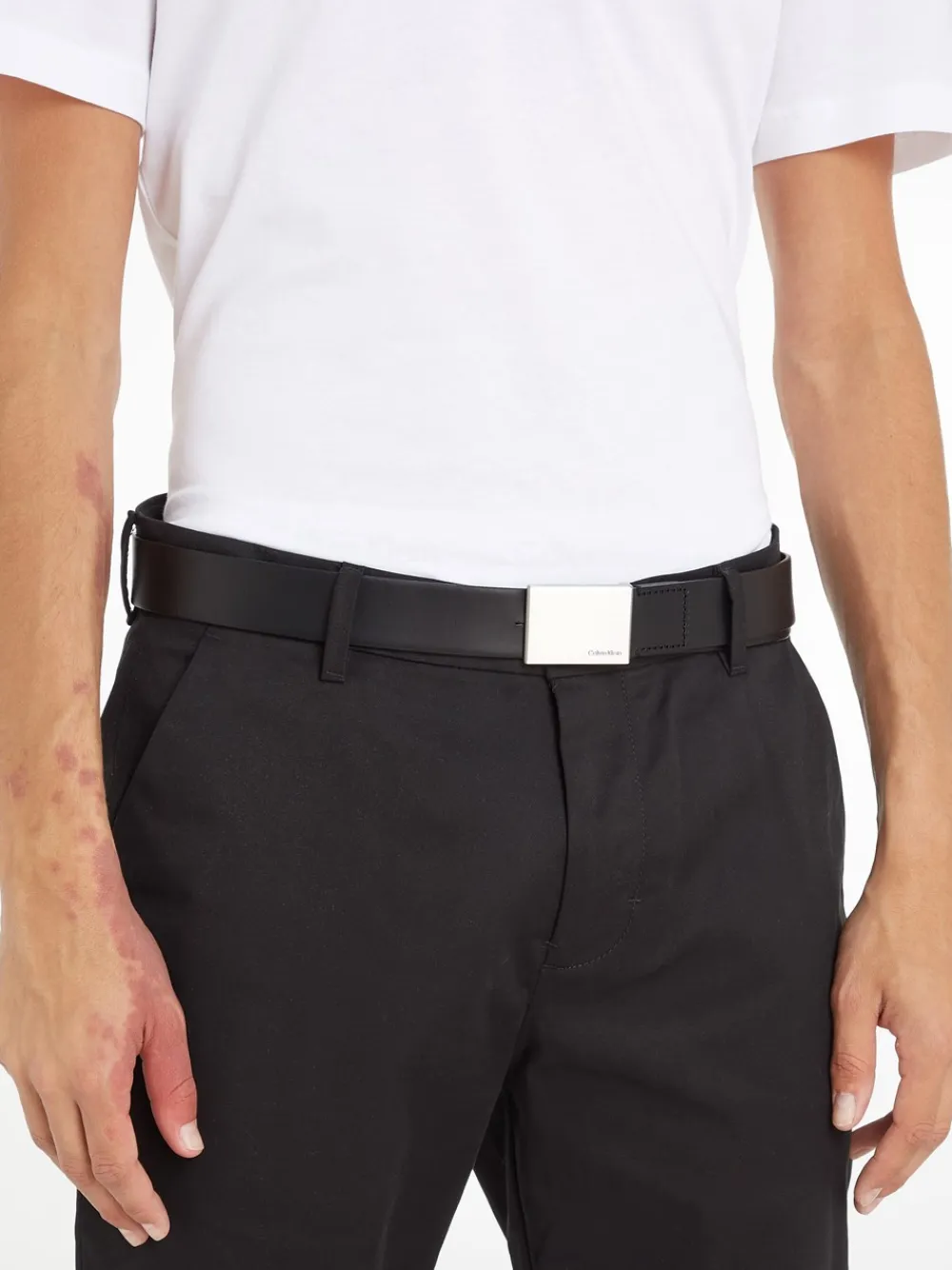 Calvin Klein Formal Plaque Bælte, , 100 cm- Bælter