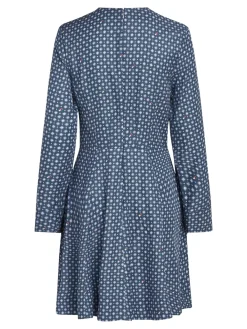 Tommy Hilfiger Foulard Fit & Flare Knee Kjole, , 34-Dame Kjoler