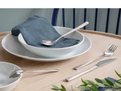 Gense Fuga Bestiksæt, Mat Stål, 16 Dele- Bestik