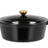 Pillivuyt Gourmet Garonne Oval Støbejernsgryde, 4 L- Gryder & Pander