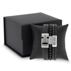 Steel & Barnett Gift Set Premium Triple Armbånd, , L- Smykker