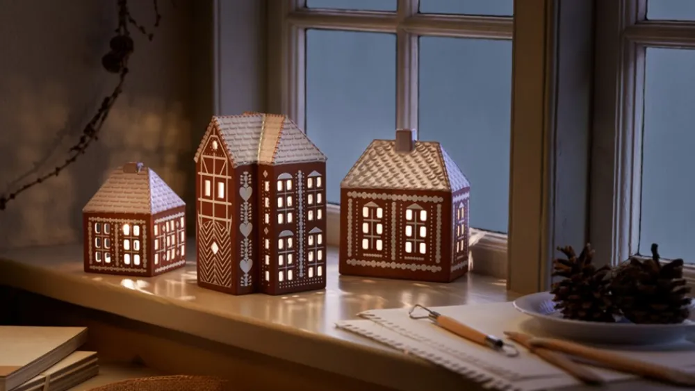 Gingerbread Lyshus, Lille Pynt & Interiør
